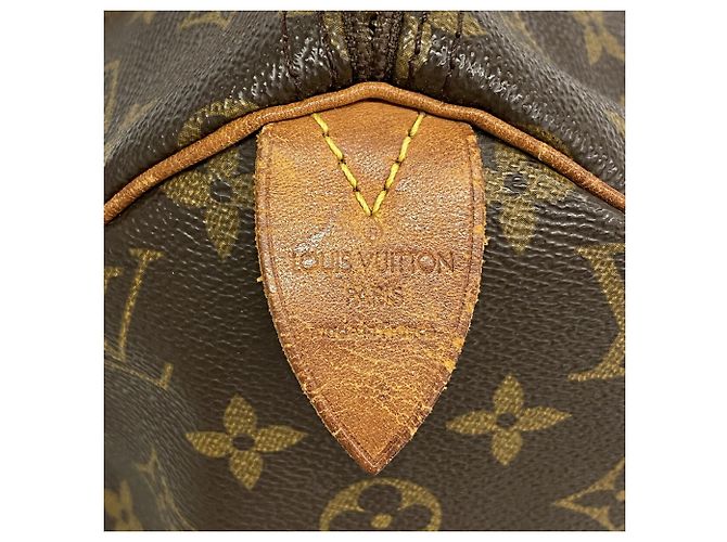 Borsa Louis Vuitton Monogram Speedy 30 Marrone - vista 5