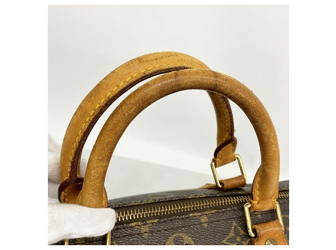 Borsa Louis Vuitton Monogram Speedy 30 Marrone - vista 7