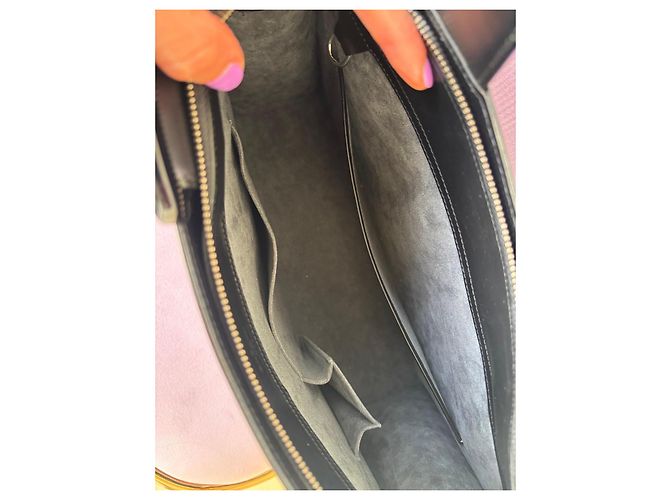 Borsa Louis Vuitton Gémeaux GM in pelle Epi Nero - vista 11