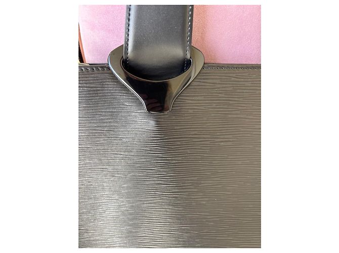 Borsa Louis Vuitton Gémeaux GM in pelle Epi Nero - vista 7