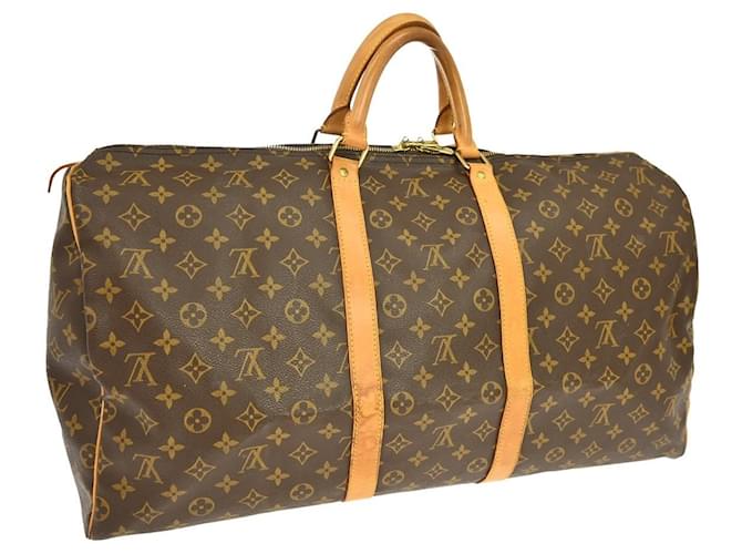 Louis Vuitton Keepall Monogram 55 Castaño - vista 2