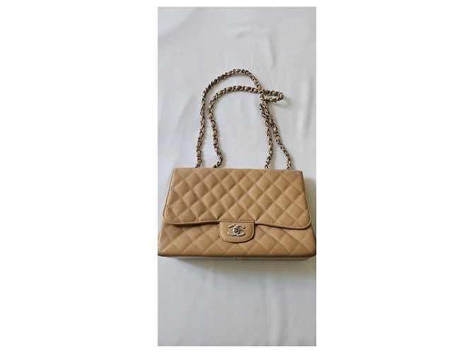 Borsa a patta Chanel Jumbo in pelle. Rosa - vista 3