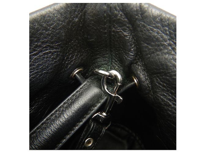 Borsa a tracolla con coulisse Balenciaga Everyday Nero - vista 16
