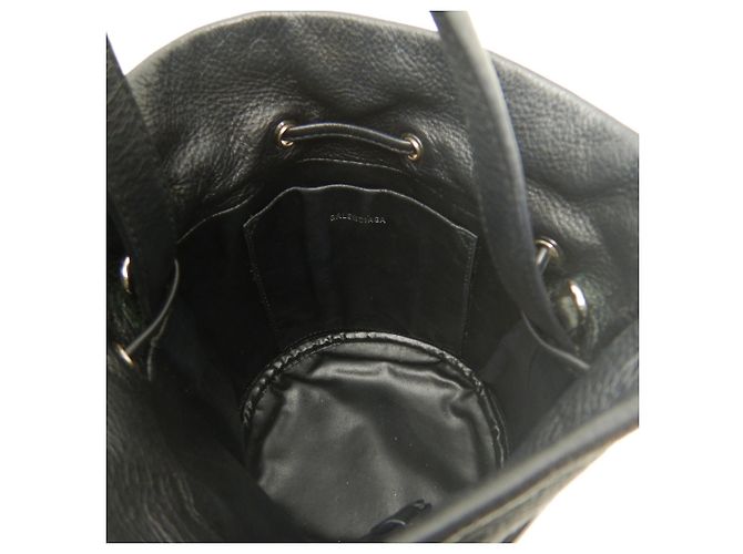 Borsa a tracolla con coulisse Balenciaga Everyday Nero - vista 4