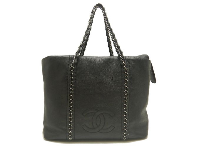 Chanel Luxus-Chain-Tote-Bag Schwarz - Ansicht 2