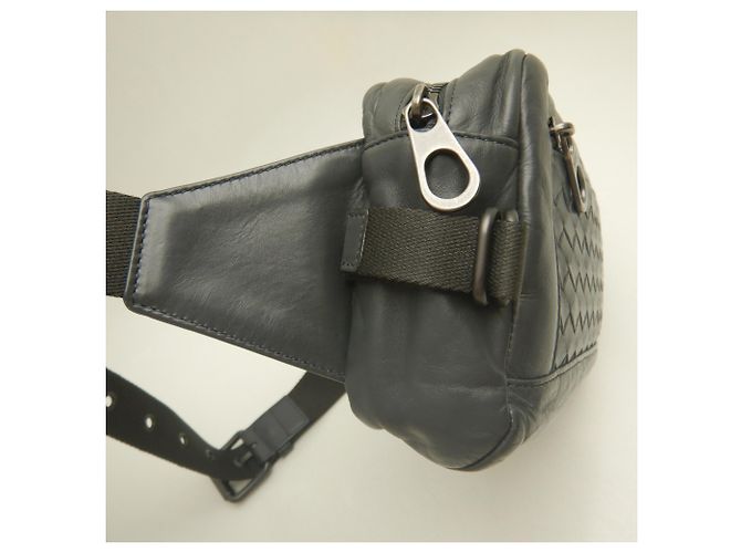 Borsa a vita Bottega Veneta Intrecciato Grigio antracite - vista 8