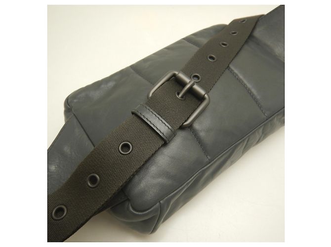Borsa a vita Bottega Veneta Intrecciato Grigio antracite - vista 9
