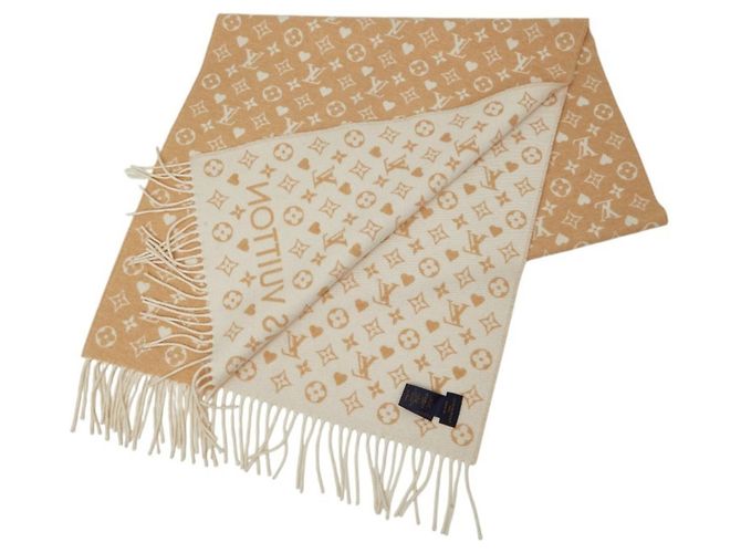 Louis Vuitton Echarpe Game On Scarf Beige - vista 2