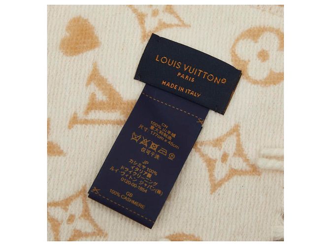 Louis Vuitton Echarpe Game On Scarf Beige - vista 4