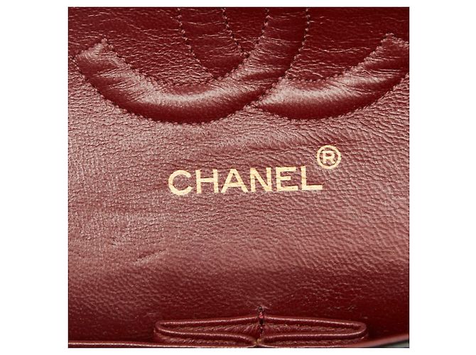 Borsa a tracolla Chanel Matelassé Black Double Flap Nero - vista 9
