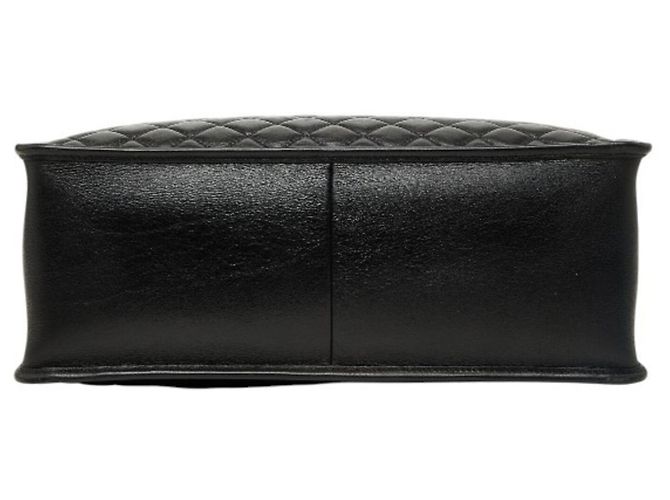 Borsa Tote Chanel Matelassé Coco Mark Chain Nero - vista 3