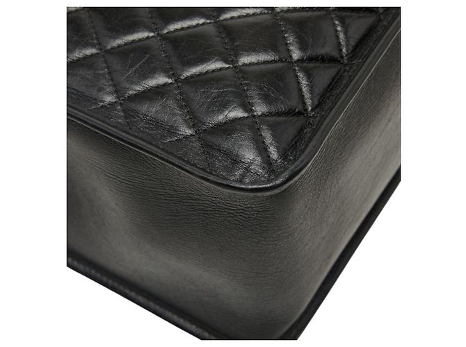 Borsa Tote Chanel Matelassé Coco Mark Chain Nero - vista 5