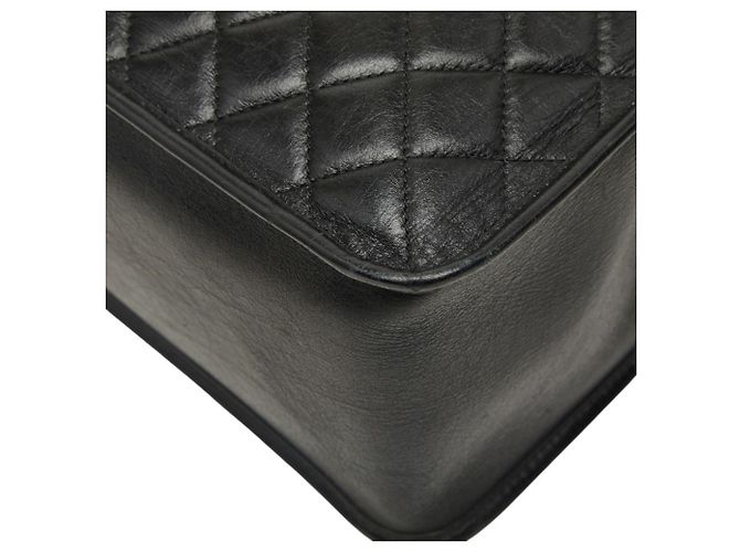 Borsa Tote Chanel Matelassé Coco Mark Chain Nero - vista 6