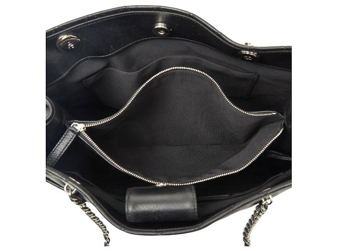 Borsa Tote Chanel Matelassé Coco Mark Chain Nero - vista 8