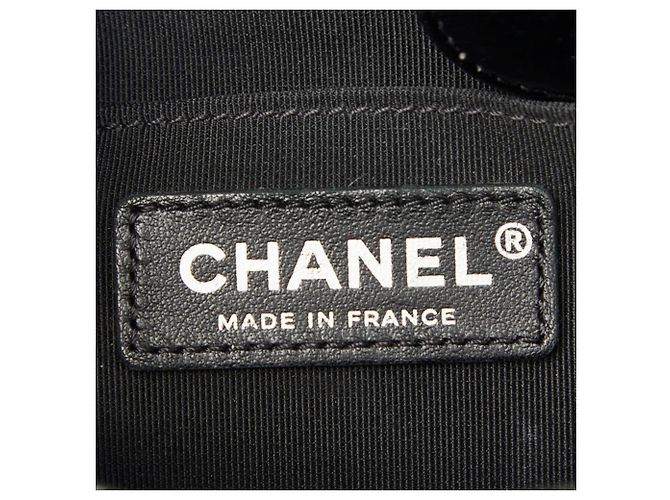 Borsa Tote Chanel Matelassé Coco Mark Chain Nero - vista 9
