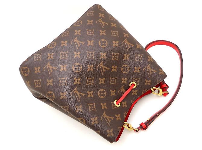 Néonoé Borsa a tracolla Louis Vuitton Monogram NeoNoe Marrone Rosso Monogramma - vista 5