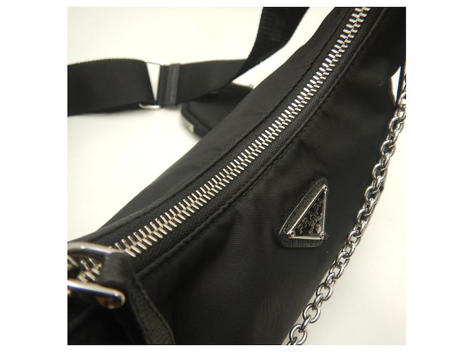 Saffiano Borsa a tracolla PRADA Re-Edition 2005 1BH204 Nero - vista 11