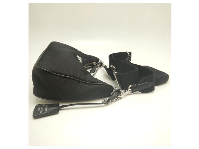 Saffiano Borsa a tracolla PRADA Re-Edition 2005 1BH204 Nero - vista 6