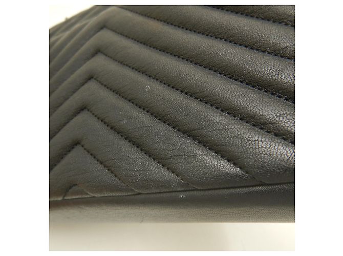 Borsa a tracolla 2-Way College in pelle nera Yves Saint Laurent Nero - vista 17