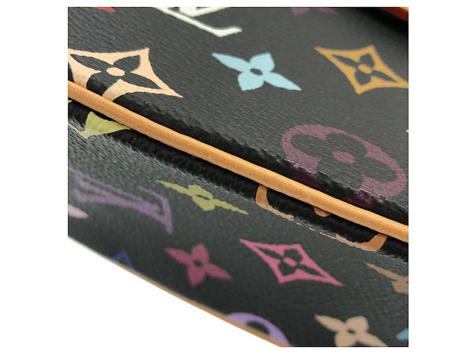Borsa a tracolla Louis Vuitton Multicolor Sologne M92639 Nero - vista 3