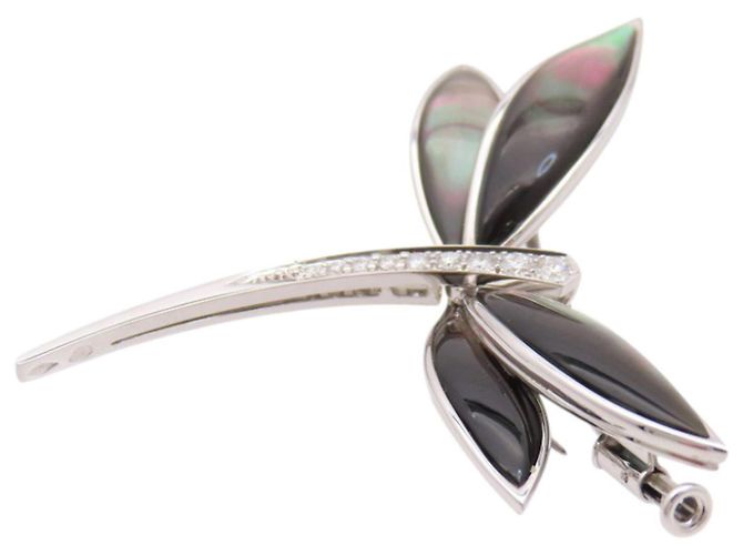 Van Cleef & Arpels Daphne Clip Brosche Schwarz Golden - Ansicht 2
