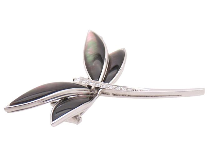 Van Cleef & Arpels Daphne Clip Brosche Schwarz Golden - Ansicht 3
