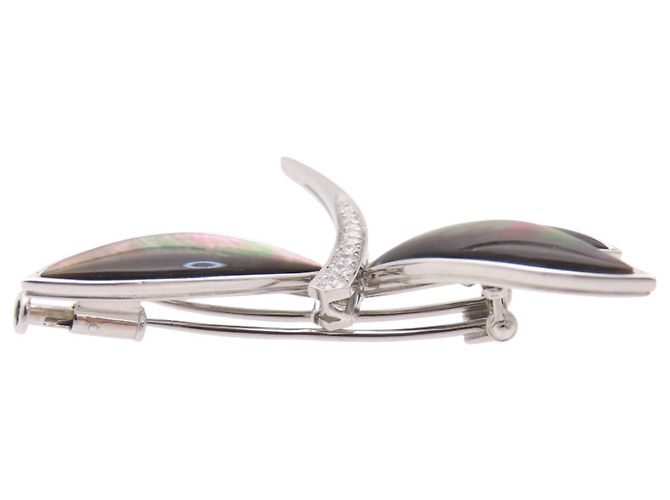 Van Cleef & Arpels Daphne Clip Brosche Schwarz Golden - Ansicht 4