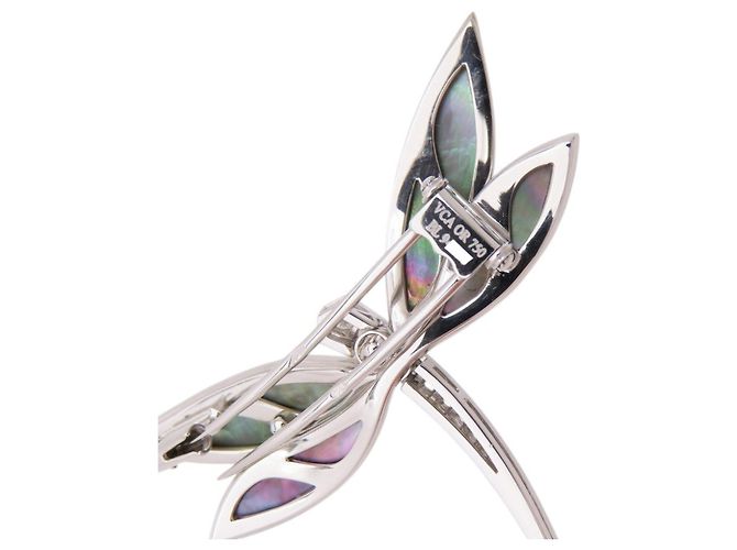 Van Cleef & Arpels Daphne Clip Brosche Schwarz Golden - Ansicht 7