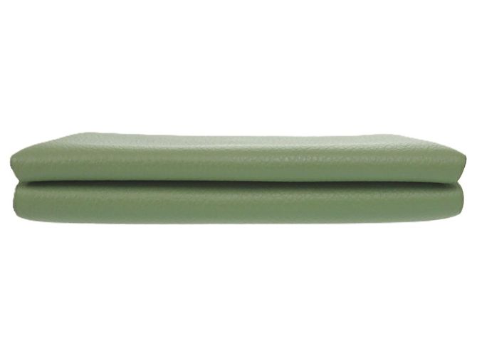 Hermès Tarjetero Hermes Calvi Duo Chevre Verde Verde claro - vista 4
