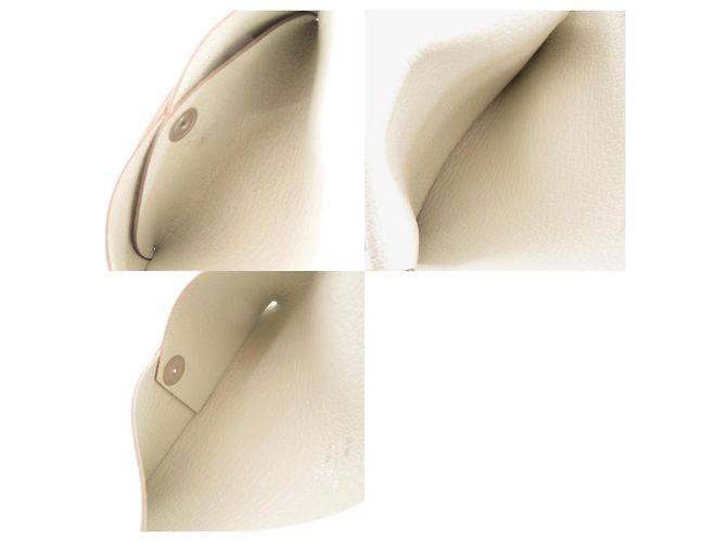 Hermès Tarjetero Hermes Calvi Duo Chevre Blanco - vista 7