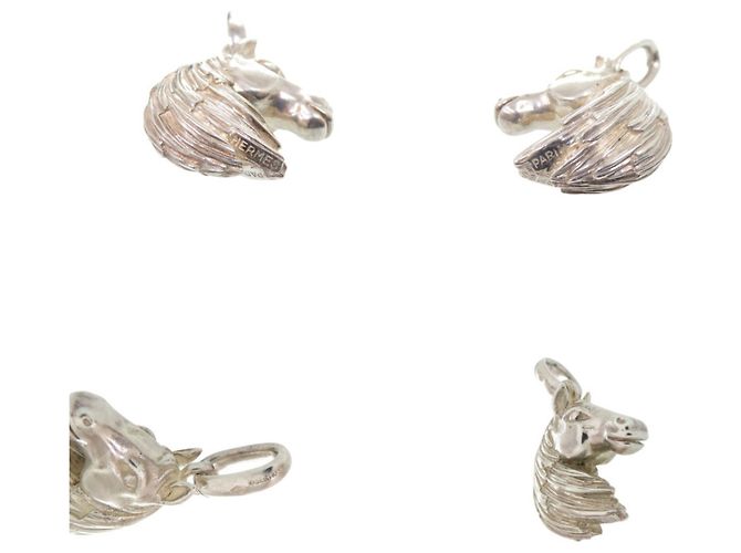 Hermès Pendente Hermes Cheval Horse Charm Argento - vista 3