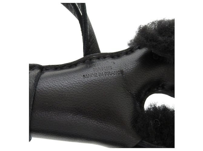 Hermès Charm per borsa Hermes Badi So Black Mouton Agneau Milo Nero - vista 4