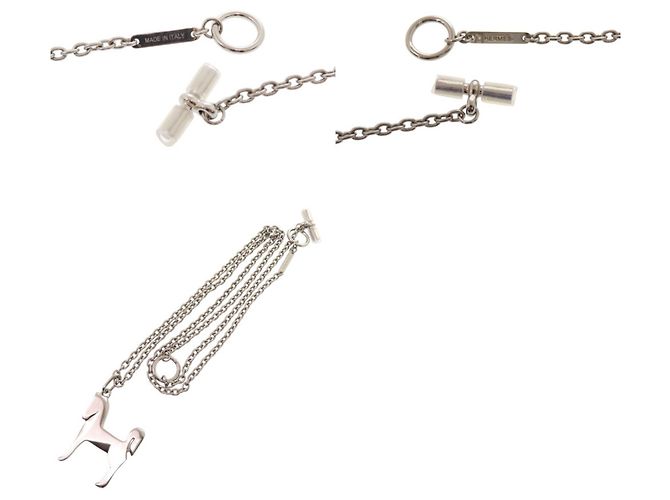 Hermès Collar Hermes Panache Plata - vista 5