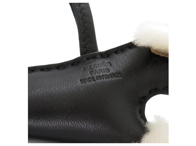 Hermès Charm per borsa Hermes Badie Mouton Agneau Milo in Nero - vista 4