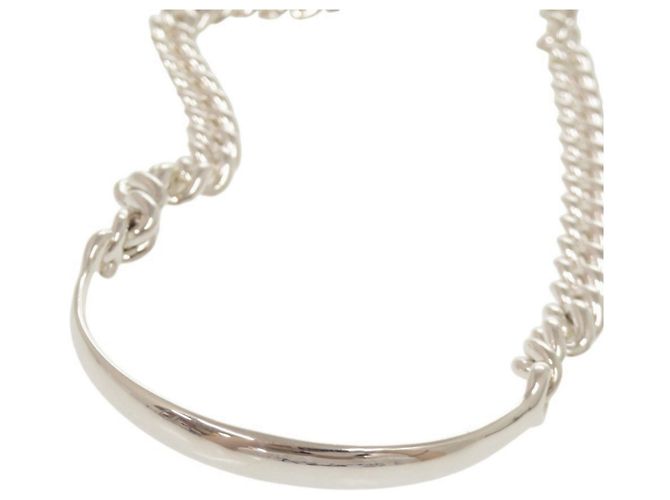 Hermès Boucles Sellier Inflexible Double Tour Bracelet Argento - vista 5