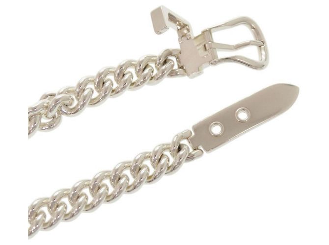 Hermès Boucles Sellier Inflexible Double Tour Bracelet Argento - vista 6