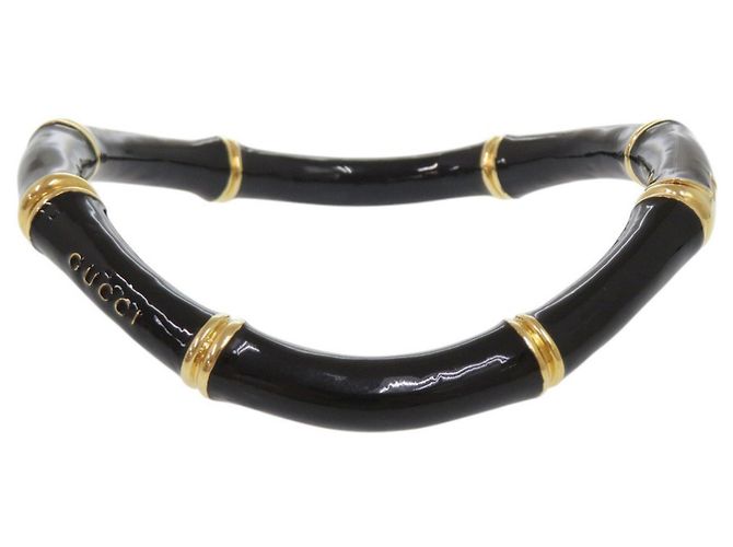 Choker Gucci Bamboo in metallo nero - vista 5