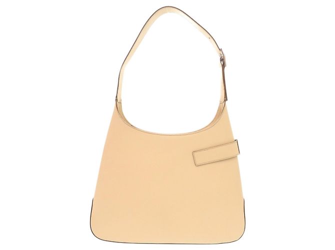 Borsa a tracolla in pelle Gancini Salvatore Ferragamo Beige - vista 2