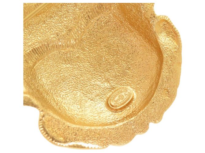 Spilla Chanel motivo scarabeo dorata D'oro - vista 3