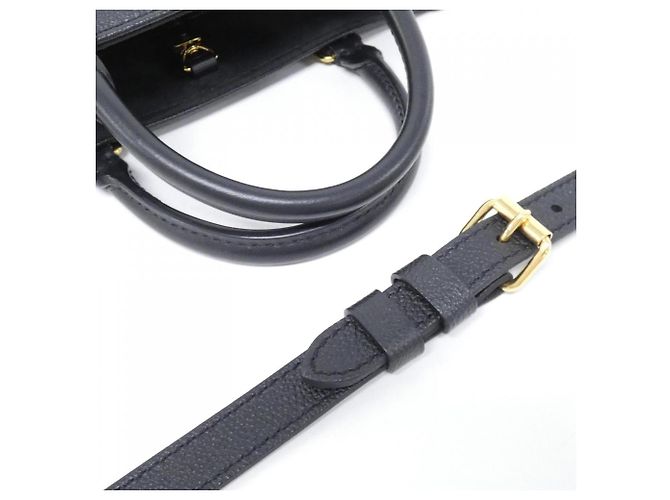 Borsa Louis Vuitton Monogram Empreinte OnTheGo PM Nero - vista 5