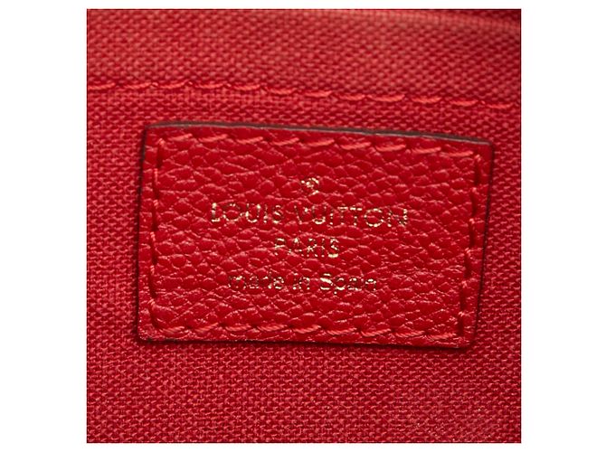 Borsa a mano con catena Louis Vuitton Monogram Pallas Clutch Marrone Rosso Fuschia Monogramma - vista 10