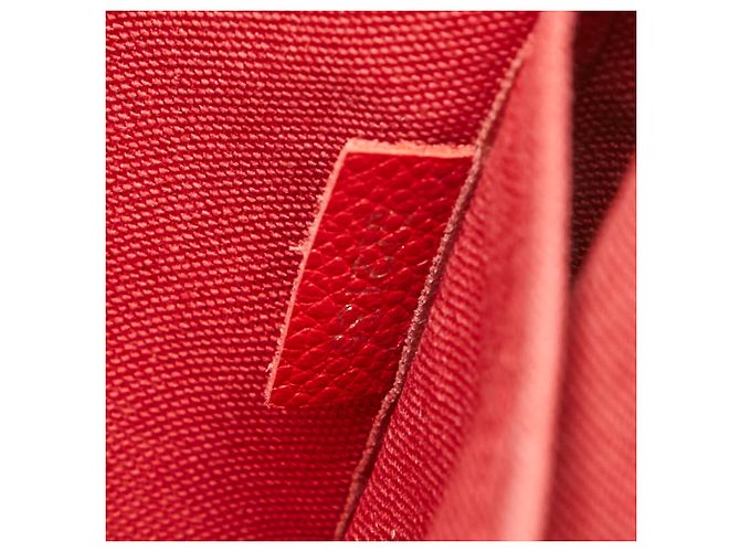 Borsa a mano con catena Louis Vuitton Monogram Pallas Clutch Marrone Rosso Fuschia Monogramma - vista 11
