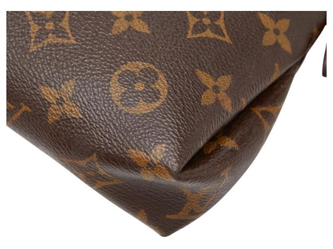 Borsa a mano con catena Louis Vuitton Monogram Pallas Clutch Marrone Rosso Fuschia Monogramma - vista 4