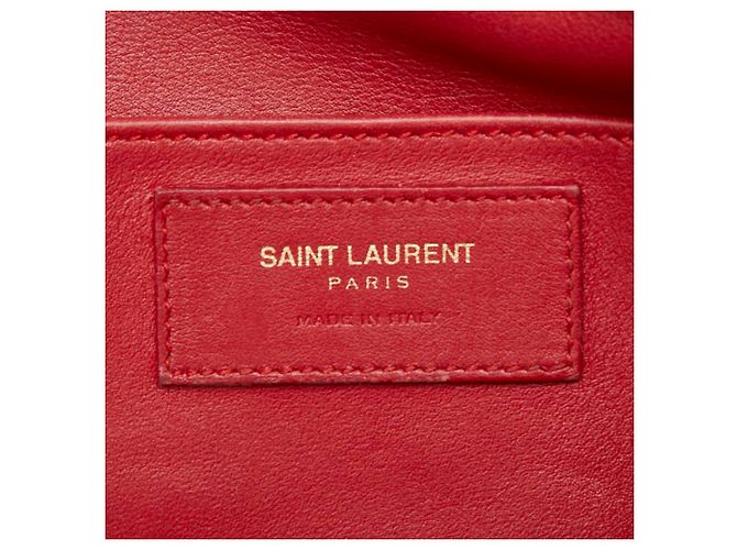 Borsa a mano Saint Laurent Baby Monogram Cabas Rosso - vista 14