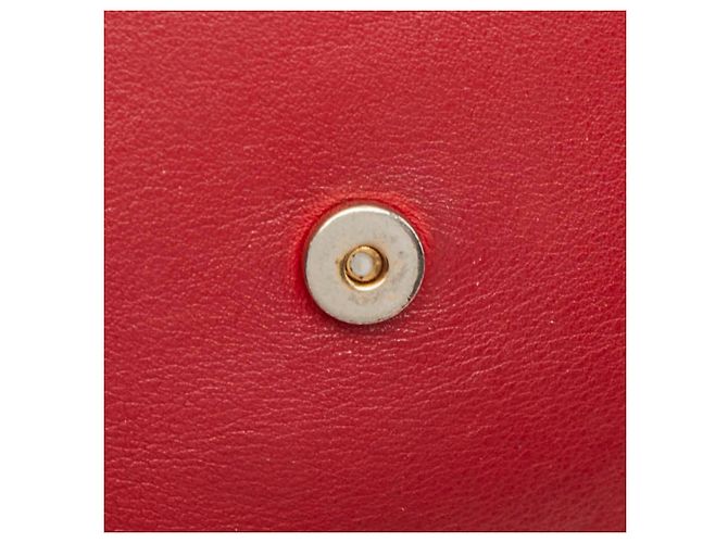 Borsa a mano Saint Laurent Baby Monogram Cabas Rosso - vista 9