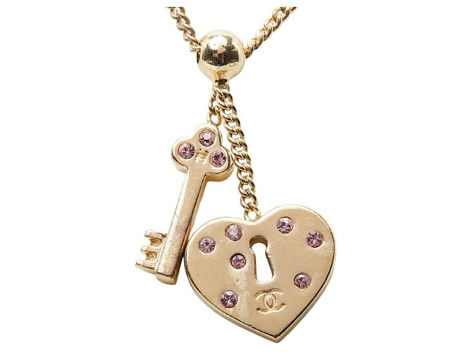Collana Chanel Coco Mark Heart Key Rosa - vista 3