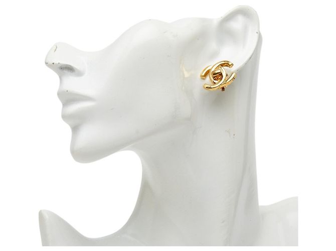 Timeless Orecchini vintage Chanel Coco Mark D'oro - vista 5