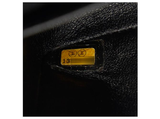 Timeless Borsa a tracolla Chanel Matelassé 25 Coco Mark Double Flap con catena Nero - vista 10