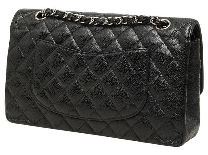 Timeless Borsa a tracolla Chanel Matelassé 25 Coco Mark Double Flap con catena Nero - vista 2