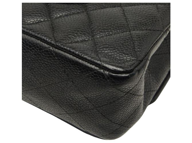 Timeless Borsa a tracolla Chanel Matelassé 25 Coco Mark Double Flap con catena Nero - vista 6